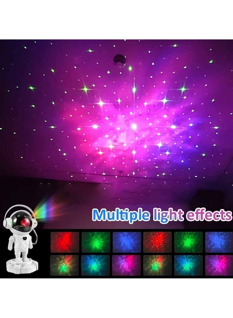 AROAQ Upgraded Rechargeable Astronaut Galaxy Projector Starry Night Light with Wireless Bluetooth Speaker Base Timer LED Star Projector Nebula Lamp for Bedroom Ceiling Gifts for Children Adults - Image 3