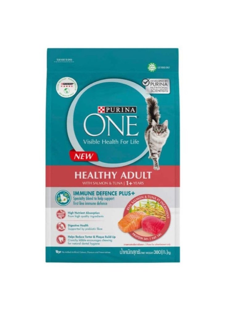 PURINA - Purina One Healthy Adult Salmon & Tuna  380g - Image 1