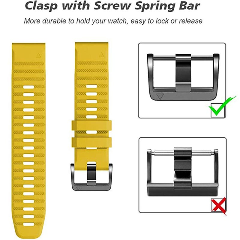 For Jiaming Garmin Fenix7 Pro,7X Pro, 7S Pro Horizontal Screw Buckle Replacement Strap - Image 3
