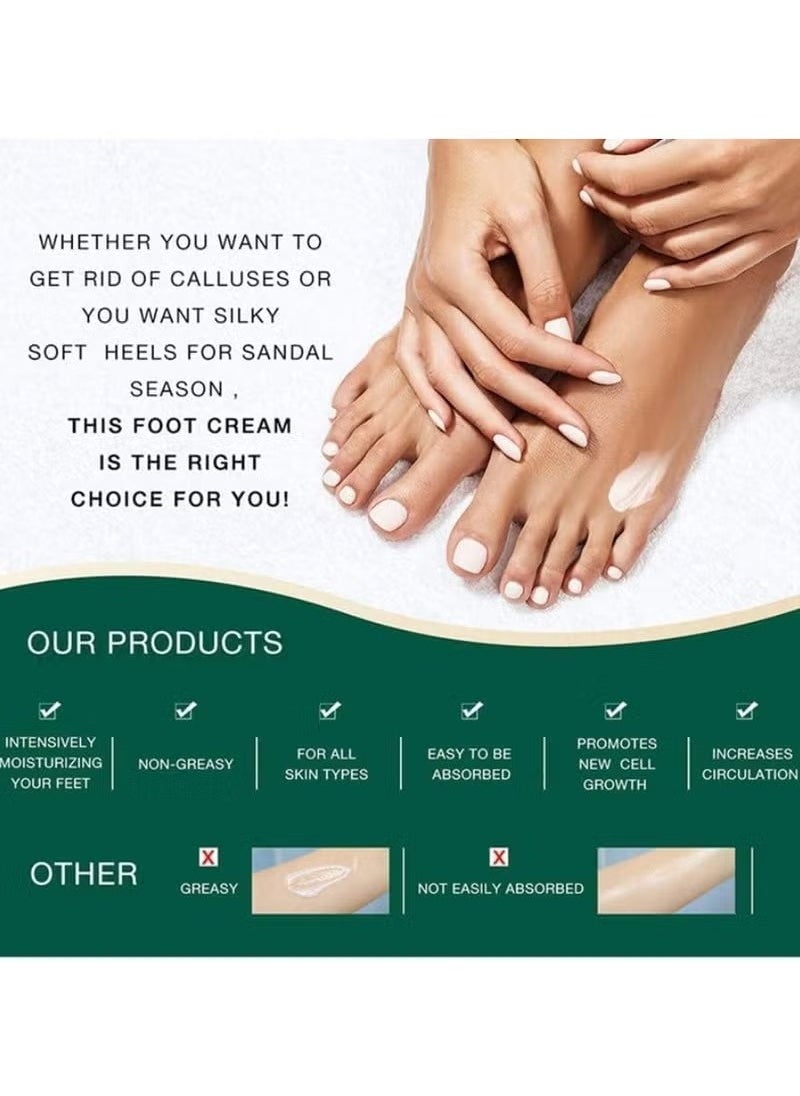 ISSUWEN 42% Urea Cream for Cracked Foot with 2% Salicylic Acid| Callus Remover Hand Cream, Foot Cream For Dry Cracked Feet, Hands, Heels, Elbows, Nails, Knees | For Both Men And Women | 100g  - Image 3