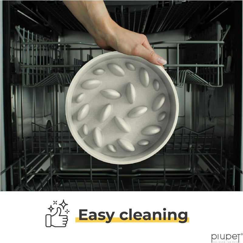 PiuPet® Slow Feeder Dog Bowl - 1.4L, Dishwasher Safe, Large Design for Controlled Feeding - Image 4