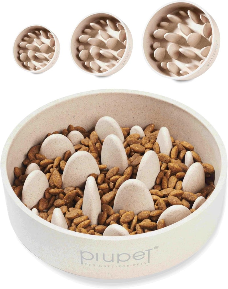 PiuPet® Slow Feeder Dog Bowl - 1.4L, Dishwasher Safe, Large Design for Controlled Feeding - Image 1