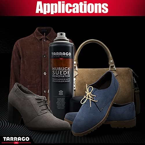 Tarrago Suede Renovator Spray - Revive Footwear Original Color - Color Renew, Restoration & Care - Great for Suede Shoes, Boots, Jackets, Heels, & More - 250 Ml - Black #18 - Image 4