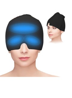 OASIS-TH Migraine Relief Cap, Gel Headache Relief Hat, Migraine Ice Head Wrap Cap, Reusable Cold/Hot Therapy,Black  - Image 1