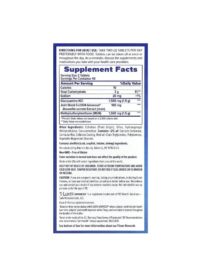 Osteo Bi-Flex Osteo Bi-Flex, Joint Health, Triple Strength + MSM Formula, 80 Coated Tablets  - Image 2