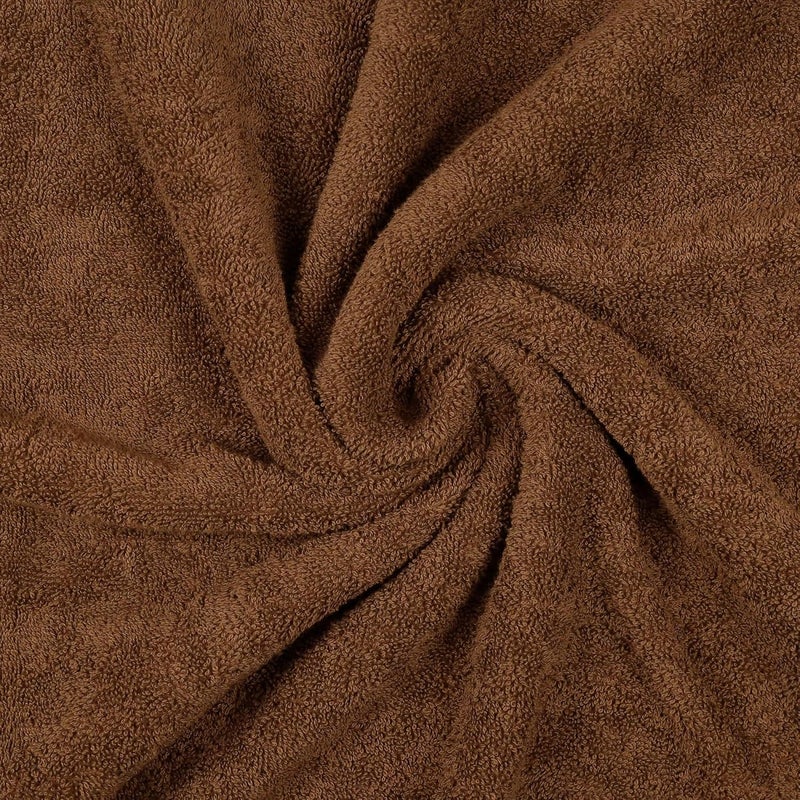 Trident منشفة استحمام 100% قطن | منشفة استحمام بحجم كبير | منشفة استحمام - ناعمة وامتصاصية | 450 جرام لكل متر مربع | قطعة واحدة من منشفة الاستحمام للرجال/النساء | راحة حضرية | 70 سم × 140 سم - قشرة جوز الهند - Image 5