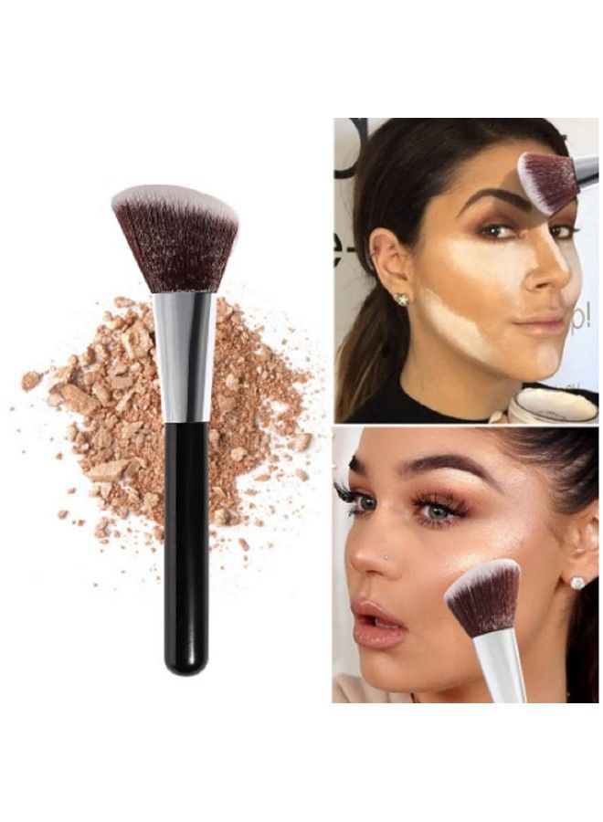 Digital Shoppy Professional Premium Synthetic Hair Brush Foundation Face Powder Blush Eyeshadow Makeup Brush Tool - Image 3