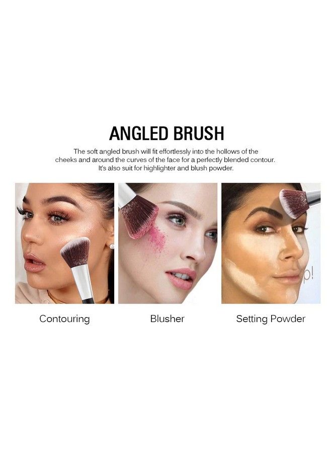 Digital Shoppy Professional Premium Synthetic Hair Brush Foundation Face Powder Blush Eyeshadow Makeup Brush Tool - Image 5