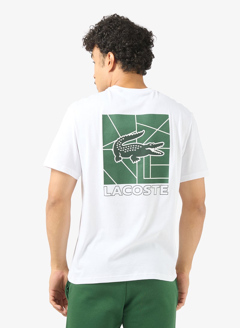 لاكوست تي شيرت بياقة دائرية وشعار - Image 2