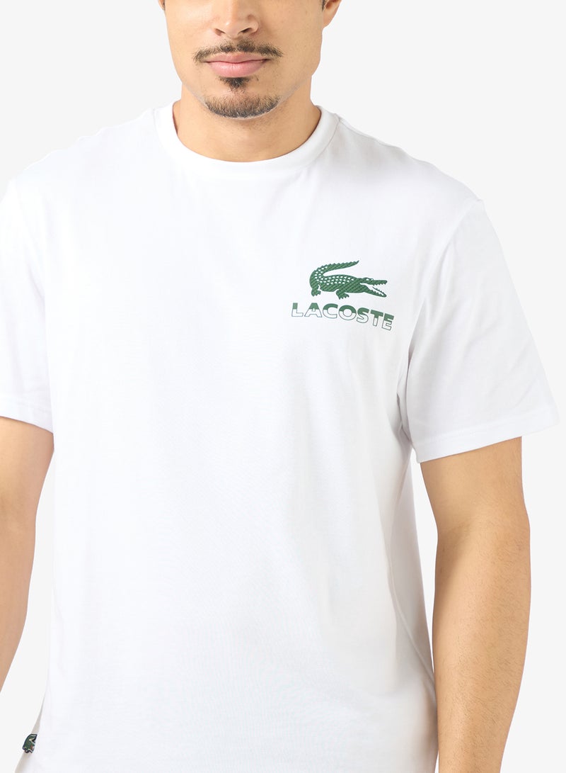 لاكوست تي شيرت بياقة دائرية وشعار - Image 3