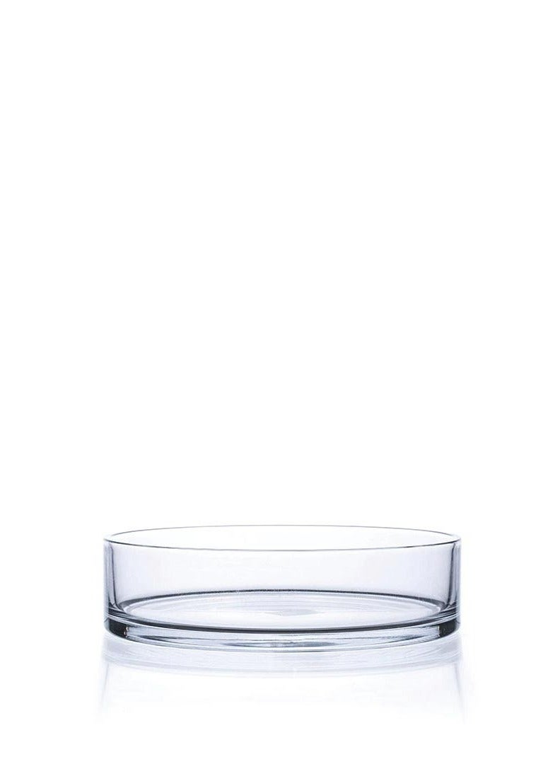 Flat Cylinder Vase 20 x 8 cm, A beautiful choice for flower arrangements