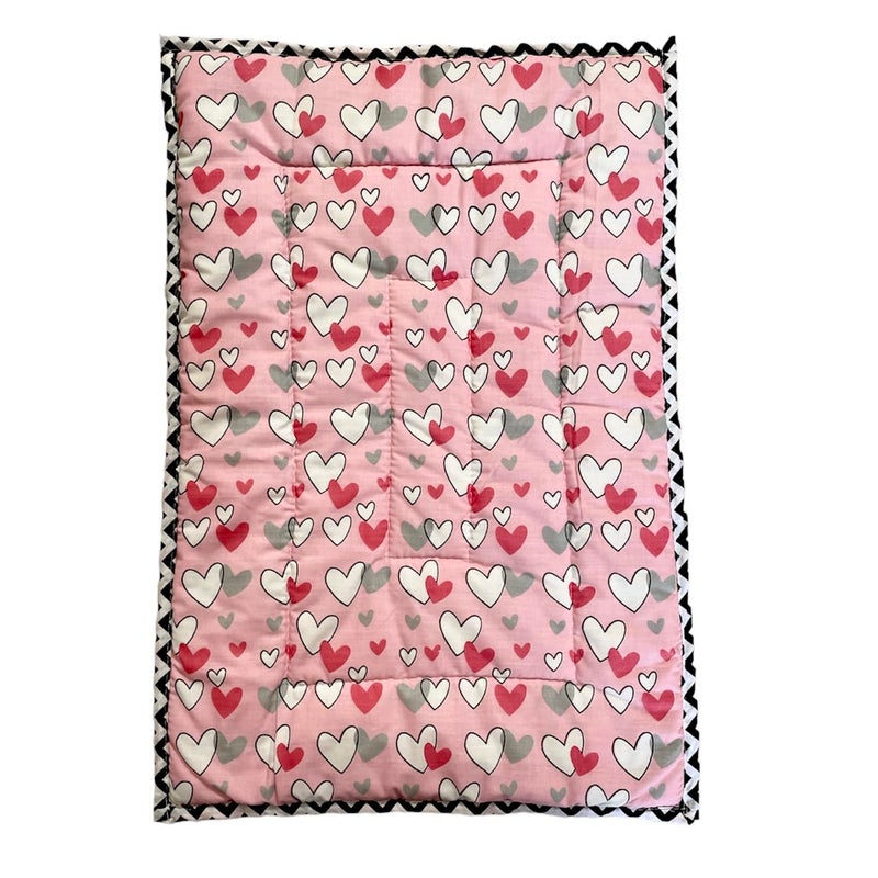 Fabrify 100 Cotton Newborn Baby Godadi Baby Bed Mattress Rilka Bedsheet 012 Months Multi Color 100x70 Pink