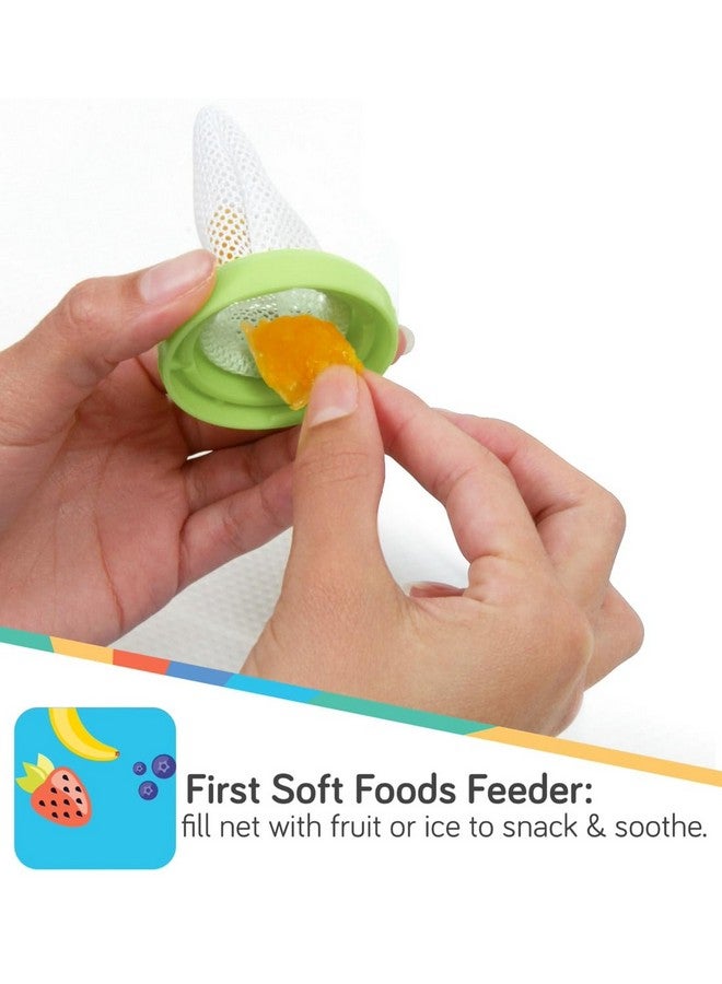 Nuby Nibbler Mesh First Soft Foods Feeder, 2pk, Aqua & Green - Image 5