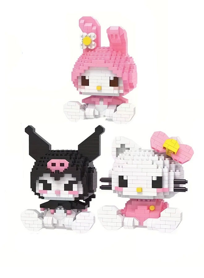 Children's Puzzle Assembly and Decompression Toys, Small Particle Building Blocks Cartoon Dolls - Image 1