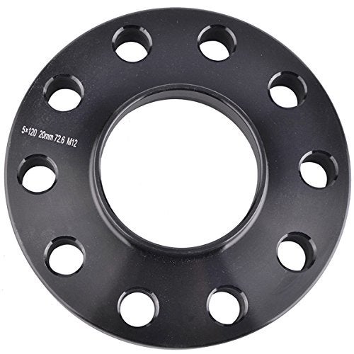 ZY WHEEL 2pcs 20mm (3/4") Black Hubcentric 5x120 Wheel Spacers (72.6mm bore) with 10pc Lug Bolts (12x1.5) Compatible for Many B MW E36 E46 E90 E92 E60 318i 323i 325i 328i 330i 335i 525i 545i Z3 Z4 Z8 M3 - Image 4
