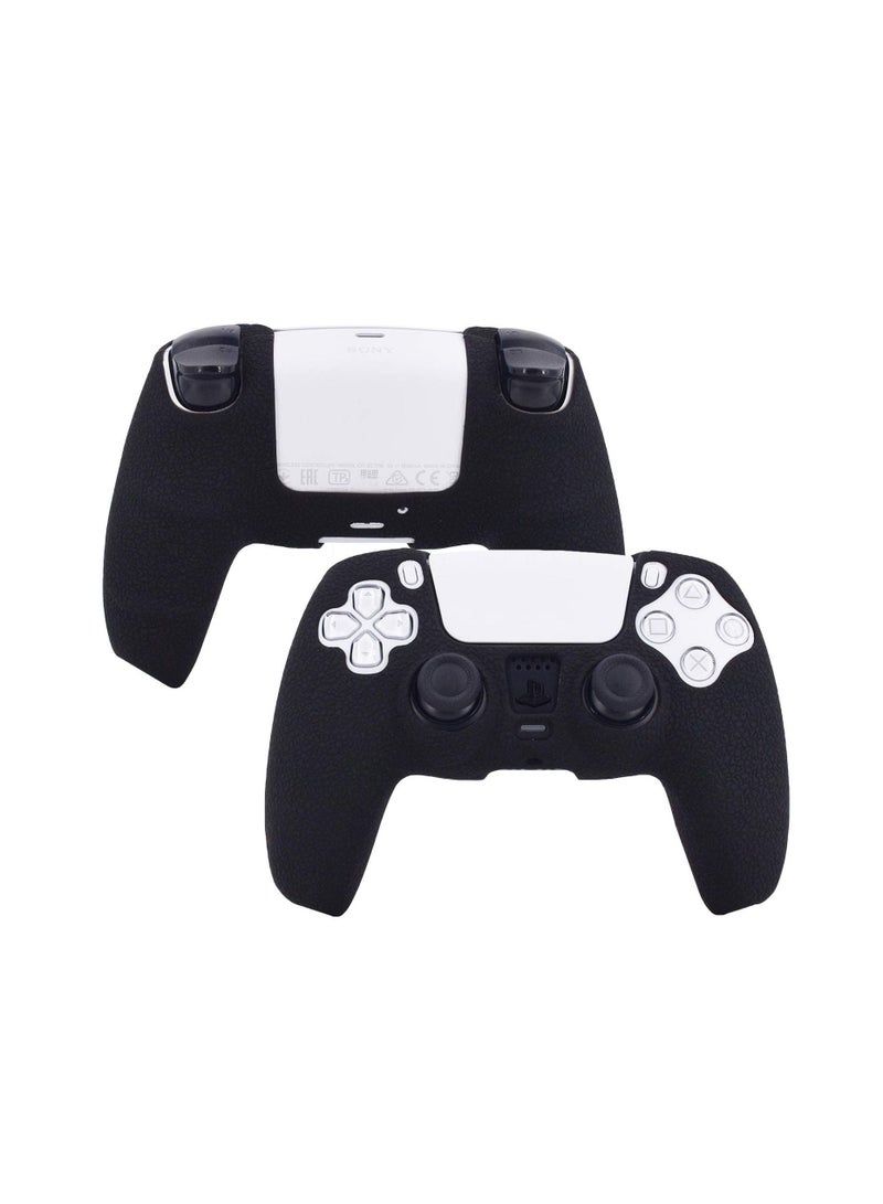 Leather Texture Soft Silicone Protection Case Cover Electronic game Machine Accessories compatible with SONY PlayStation 5 PS5 Wireless Controller for Dual Sense - Image 3