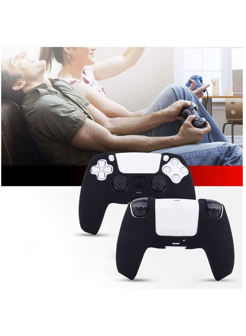 Leather Texture Soft Silicone Protection Case Cover Electronic game Machine Accessories compatible with SONY PlayStation 5 PS5 Wireless Controller for Dual Sense - Image 5