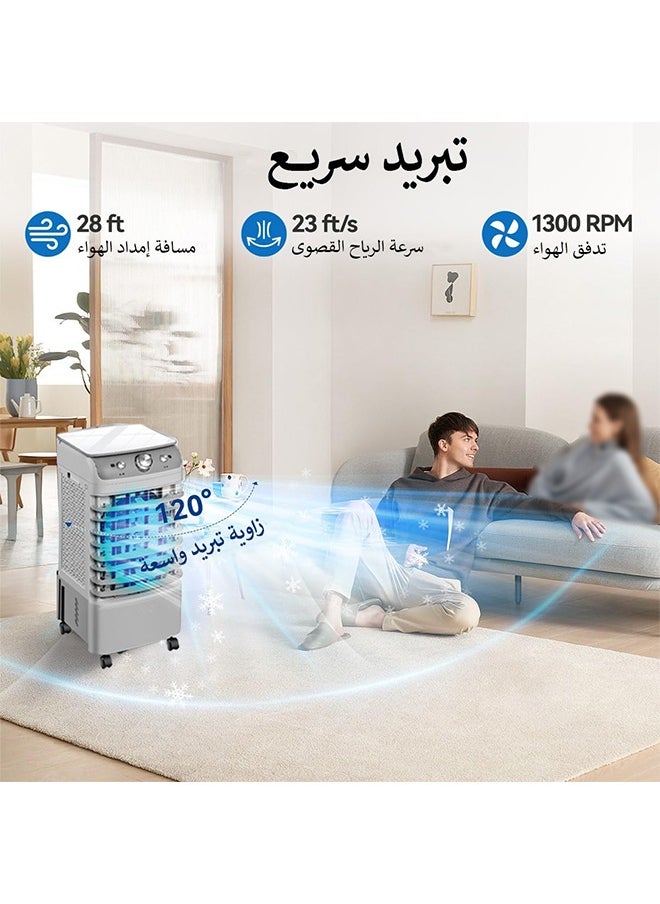 Cady One - Air cooler with a large water tank with a capacity of 6 liters and a power of 50 watts - Image 1