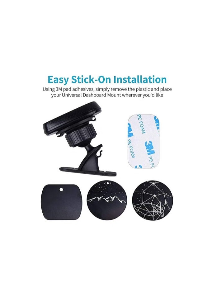 GO-DES Magnetic Dashboard Car Mount Holder Black/Red - Image 5