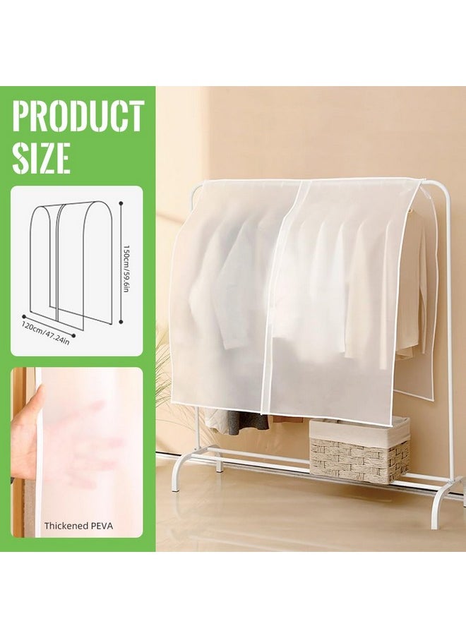 HASTHIP ® Clothes Rack Cover, Garment Rack Cover Large Peva Translucent Clothing Dustproof/Waterproof Cover For Suits, Coats, Sweaters, Shirts (Not Including Frame)  - Image 2