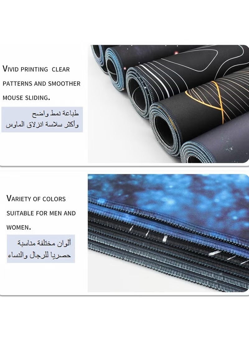 Large Mouse Pad 900x400mm Extended Gaming Mouse Pad Non-Slip Rubber Base Mouse pad Office Desk Mat Desk Pad Keyboard Mouse Pads Forest Pattern - Image 5