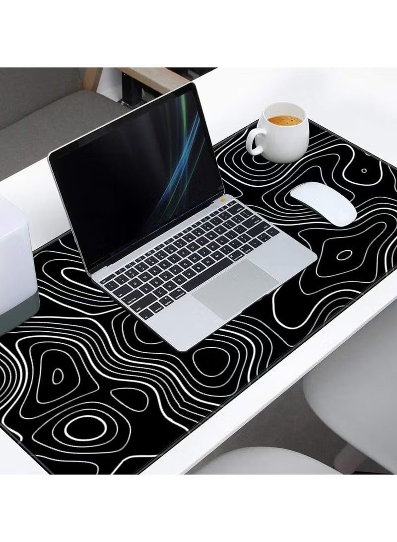 Large Mouse Pad 900x400mm Extended Gaming Mouse Pad Non-Slip Rubber Base Mouse pad Office Desk Mat Desk Pad Keyboard Mouse Pads Forest Pattern - Image 3