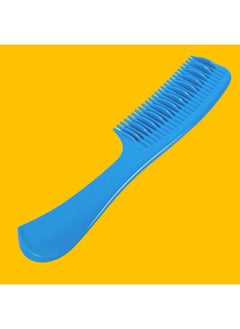 Allegro Combs 1003 Tangle Tamer Hair Comb Wide Tooth Shower Comb For Curly Hair Wet Or Dry Detangler Women's Combs Made In The USA. 2 Piece. (Light Blue)  - Image 2