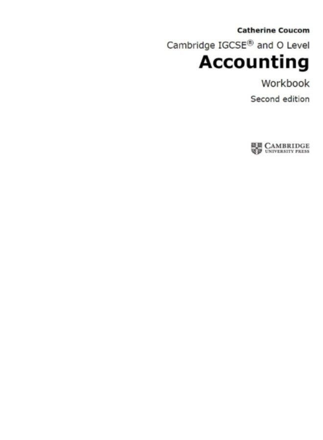 Cambridge IGCSE™ - International General Certificate of Secondary EducationO_Level_Accounting_second_edition_Workbook - Image 1