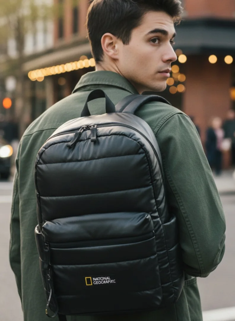 NATIONAL GEOGRAPHIC National Geographic Puffer Backpack 15L – Lightweight Laptop Backpack for School, Travel Backpack, Daily Use with RFID Pocket, Laptop Sleeve, Multiple Compartments, Durable Polyester