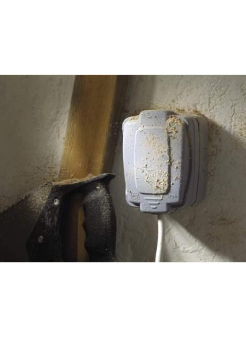 RACO Mk 86403 Grey Weather Proof Electric Masterseal Compact With 3 Gang 2 Way Switch  - Image 3