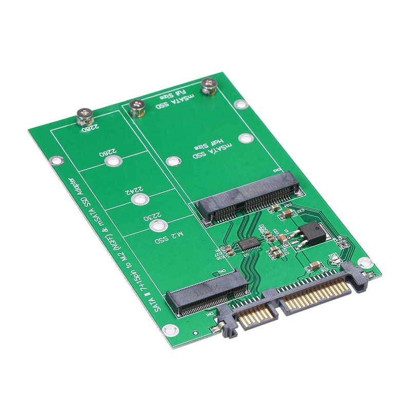 M.2 NGFF to SATA Adapter Card MSATA SSD to SATA III Converter Support 2230 2242 2260 2280 - Image 1