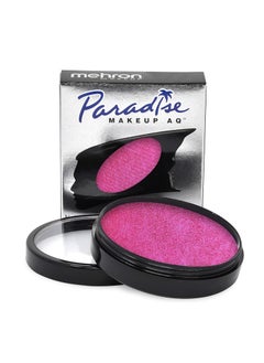 mehron Mehron Makeup Paradise Makeup AQ Pro Size | Stage & Screen, Face & Body Painting, Special FX, Beauty, Cosplay, and Halloween | Water Activated Face Paint & Body Paint 1.4 oz (40 g) (Metallic Fuchsia) 