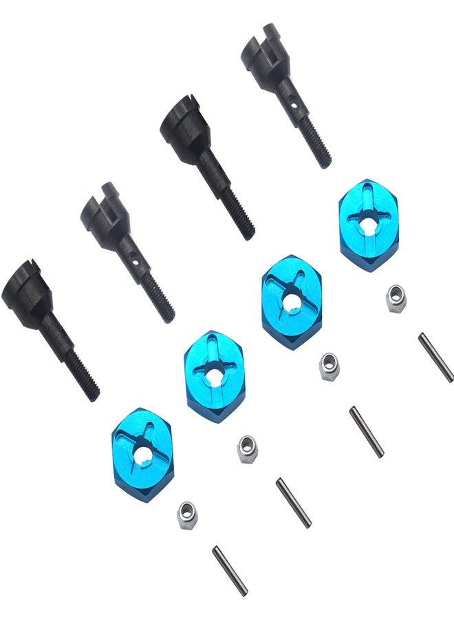 Vgoohobby 4Pack Vgoohobby RC Wheel Axle Shaft Locknuts with 7mm to 12mm Wheel Hex Hub Convert Adapter Compatible with Wltoys A959 A969 A979 K929 RC Car 1/18 Scale RC Car - Image 2