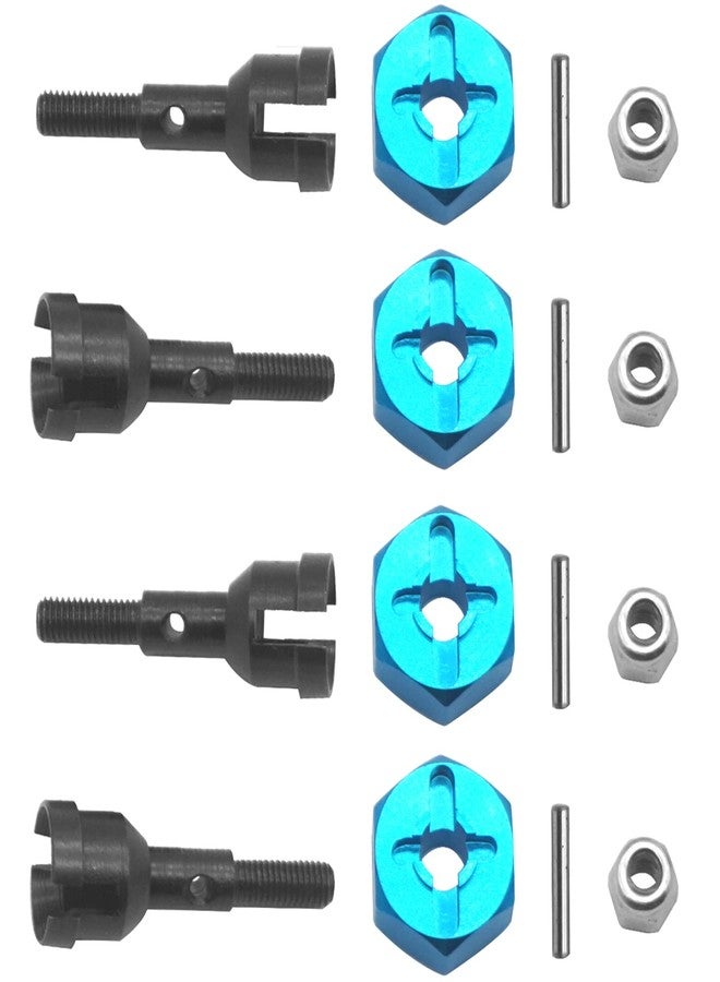 Vgoohobby 4Pack Vgoohobby RC Wheel Axle Shaft Locknuts with 7mm to 12mm Wheel Hex Hub Convert Adapter Compatible with Wltoys A959 A969 A979 K929 RC Car 1/18 Scale RC Car - Image 3