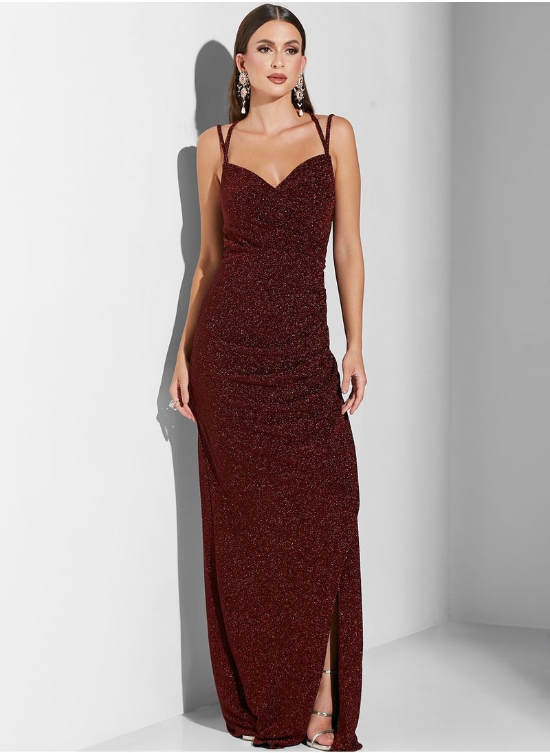 Ella Limited Edition Sweetheart Neck Solid Dress  - Image 1