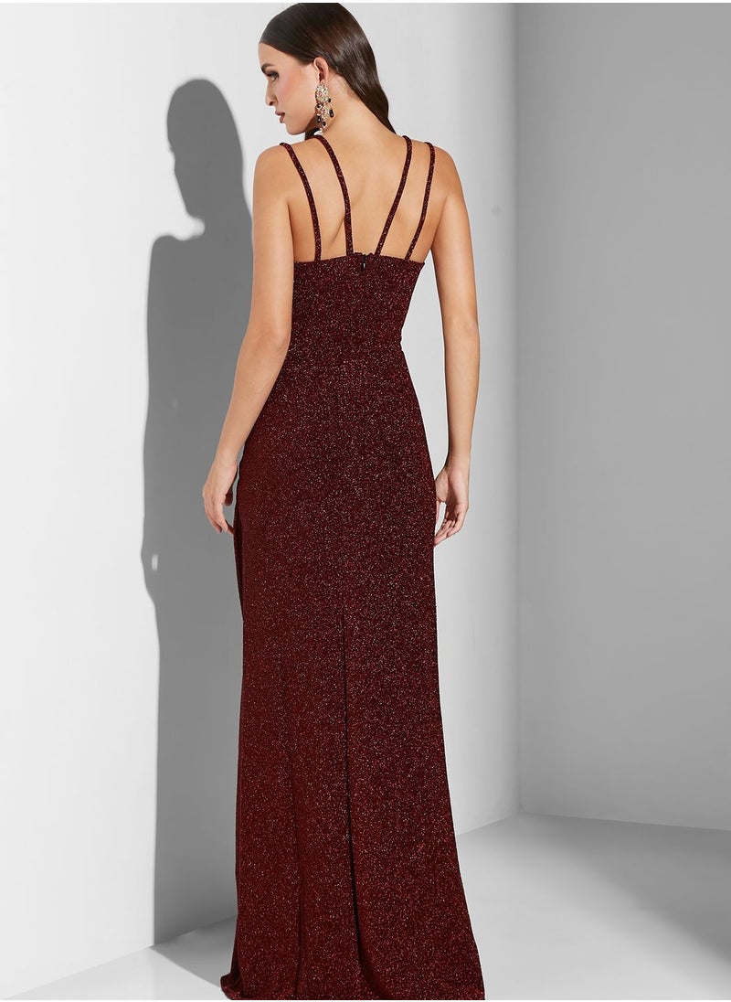 Ella Limited Edition Sweetheart Neck Solid Dress  - Image 2