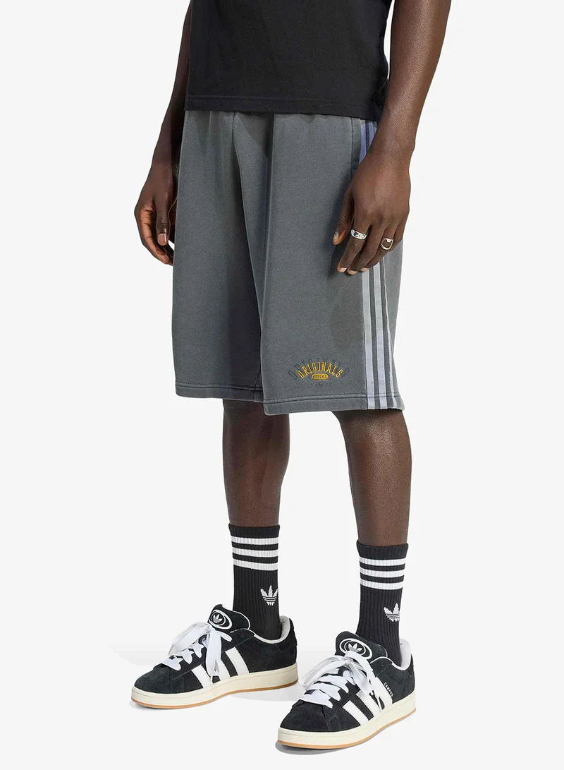 Washed Graphic Basketball Shorts