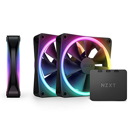 NZXT F120RGB Duo - 120mm Dual-Sided RGB Fan - Triple Pack (Black) w/RGB Controller - Image 1