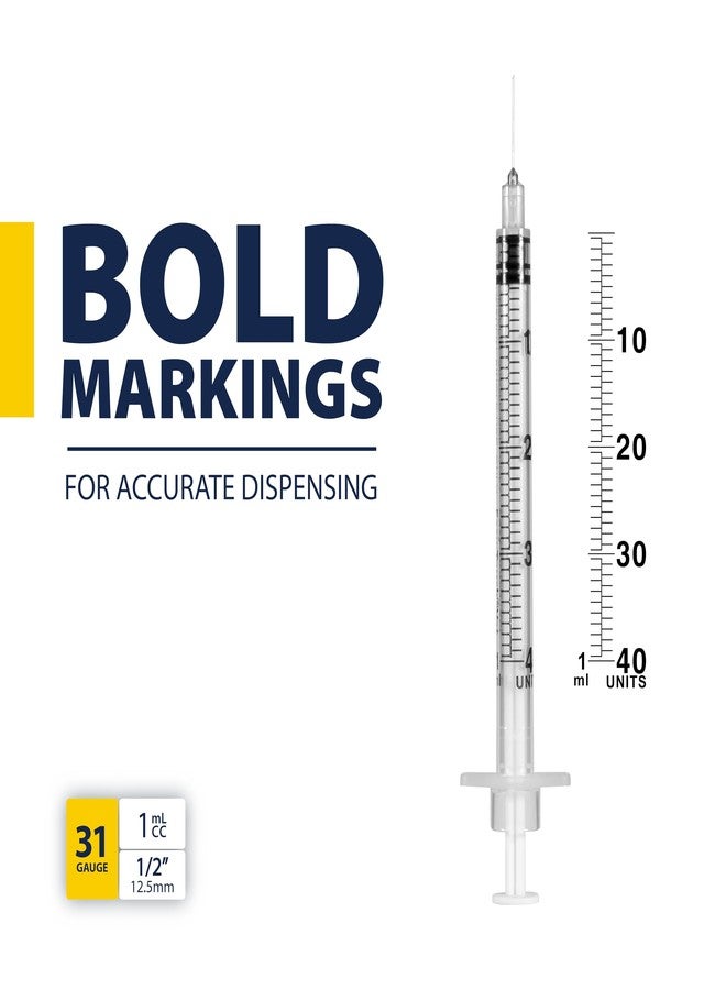  ايزي تاتش محقنة الأنسولين Easy Touch Pet U-40 31G 1cc 1/2 بوصة. - Image 3