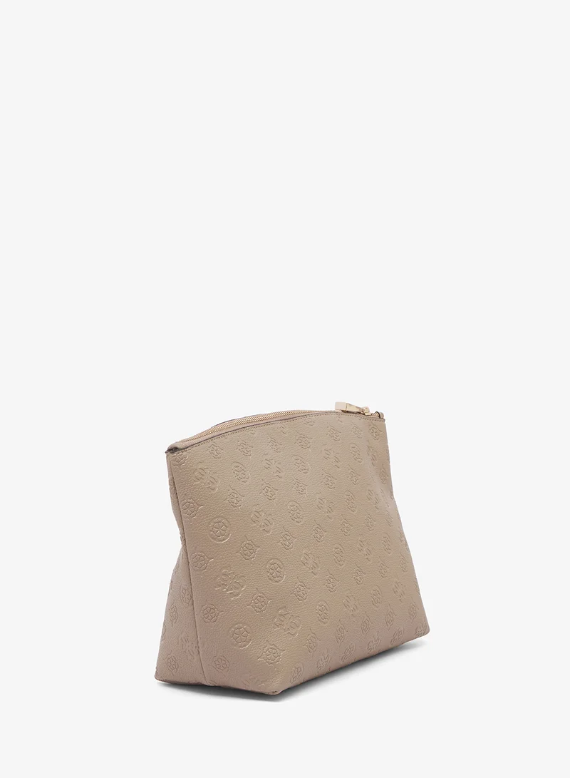 GUESS Wilder Extra Large Top Zip Cosmetic Bag