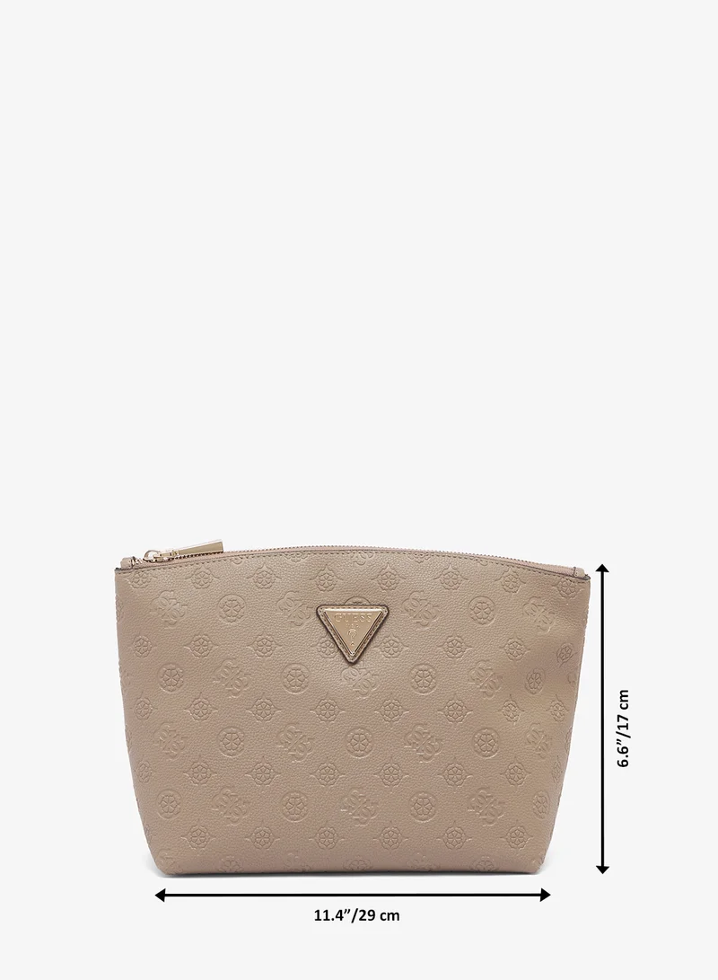 Guess  Wilder Extra Large Top Zip Cosmetic Bag for Women | Best Price UAE