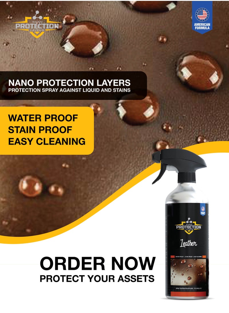 Nano Protection Layers Nano Protection Layers - Leather - protects your leather products and surfaces from stains encourage you to purchawhite or bright colored furniture | 500 ml  - Image 3