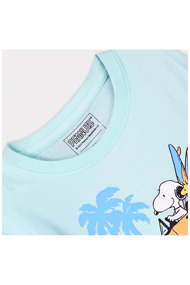 Trucare  Peanuts Snoopy Surf Days Boy's Full Sleeve Nightwear for Men | Best Price UAE