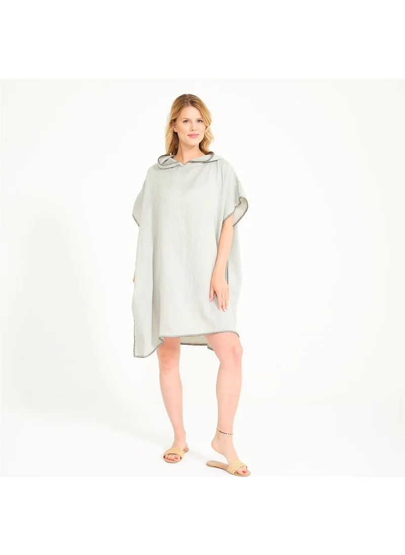 Miespiga Unisex Muslin Hooded Surf Adult Poncho