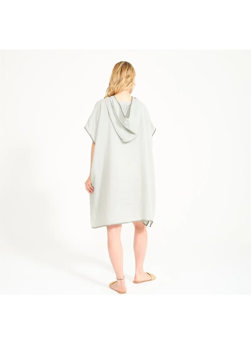 Miespiga Unisex Muslin Hooded Surf Adult Poncho