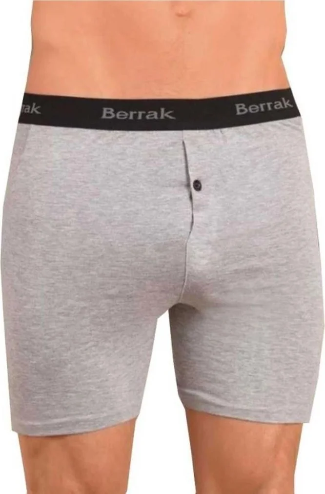 بيراك Underwear Men's Buttoned Lycra Long Leg Boxers 5 Pack