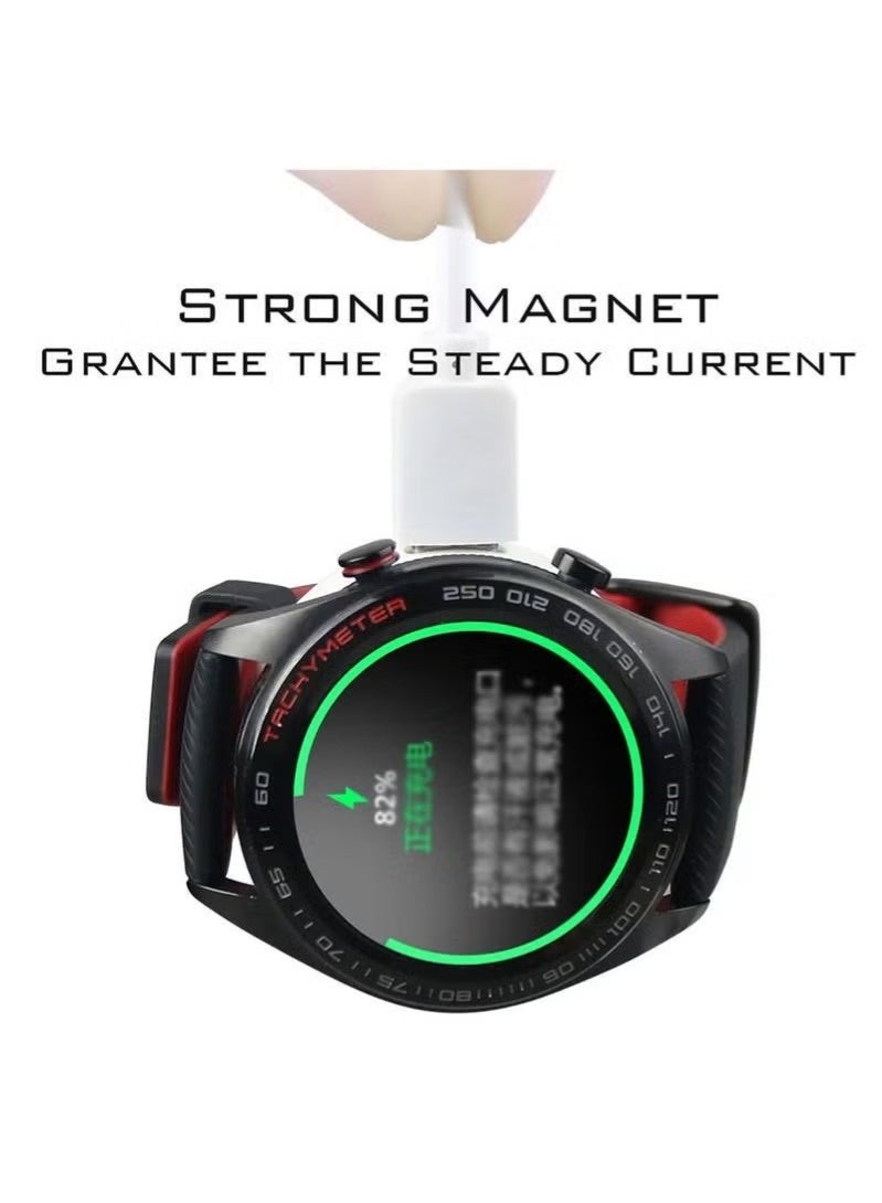 Compatible with Huawei Watch GT/GT2/GT 2e/GT Classic/GT Sport, Honor Watch Magic/Magic 2/Dream/GS Pro Charging Cable and Charging Dock 100cm - Image 5