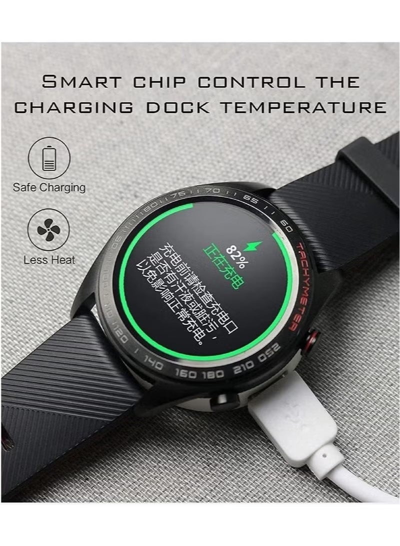 Compatible with Huawei Watch GT/GT2/GT 2e/GT Classic/GT Sport, Honor Watch Magic/Magic 2/Dream/GS Pro Charging Cable and Charging Dock 100cm - Image 4