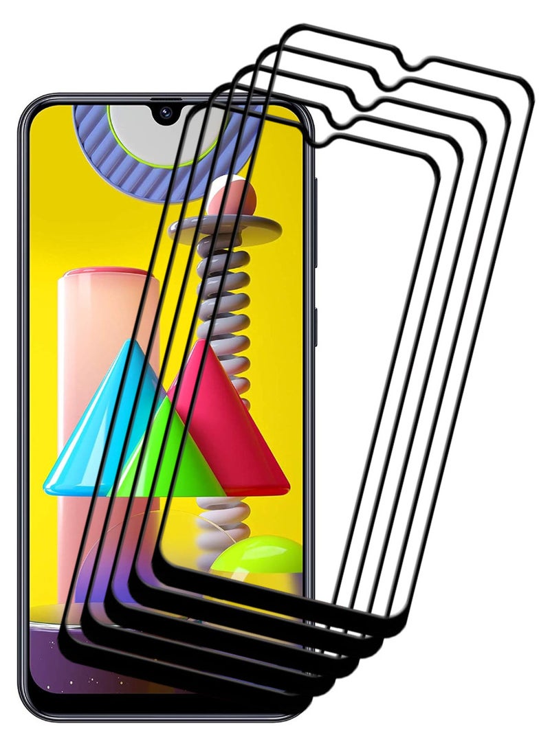 ACLIX 5 Pieces Antistatic ESD Dustproof Premium Quality High Definition Tempered Glass Screen Protector Designed For Samsung Galaxy M31 - Image 1