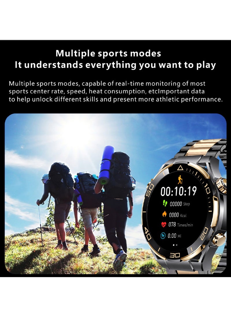 Hommtel - Watch Ultimate Black Edition - 1.62-inch AMOLED Full Touch Screen Smartwatch with AI Voice Assistant, NFC Access, Health Monitoring, and Multi-Sport Modes - Image 1